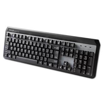 E-BLUE K738, klávesnice US, multimediální, drátová (USB), černá