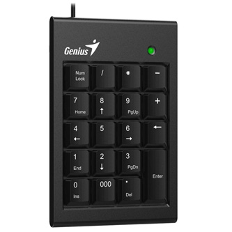 Genius NumPad 100, numerická klávesnice numerická, drátová (USB), černá, ne