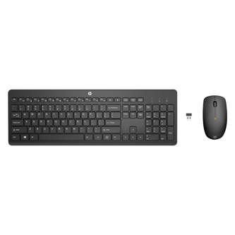 HP Wireless Keyboard & Mouse, sada klávesnice s bezdrátovou optickou myší, AAA, CZ/SK, multimediální, USB-A Dongle typ 2.4 [GHz],