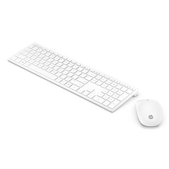 HP Pavilion Wireless Keyboard and Mouse 800 (White), sada klávesnice CZ, 2.4 [GHz], bezdrátová, bílá