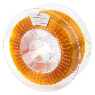 Spectrum 3D filament, vzorek, Premium PET-G, 1,75mm, 80049, transparent yellow