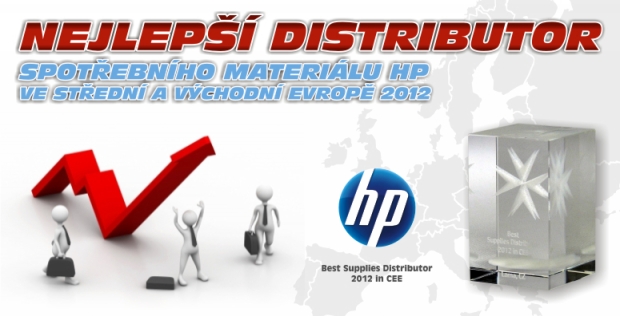 NEJLEPŠÍ DISTRIBUTOR SPOTŘEBNÍHO MATERIÁLU HP VE STŘEDNÍ A VÝCHODNÍ EVROPĚ 2012